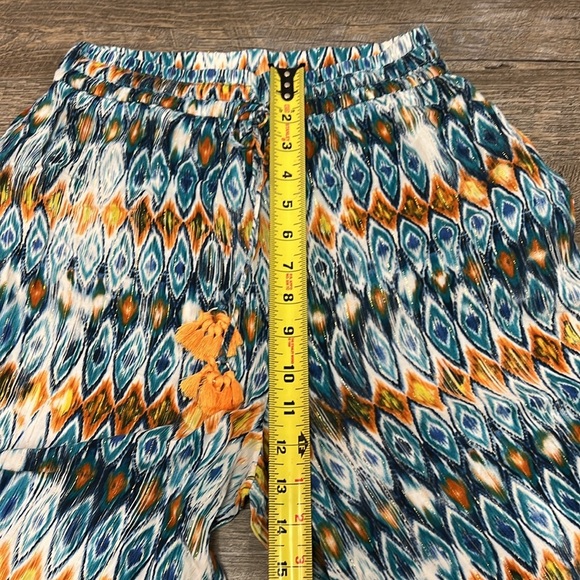 MEES Women’s High Waist Wide Leg Boho Pants Size 6 - Picture 8 of 11